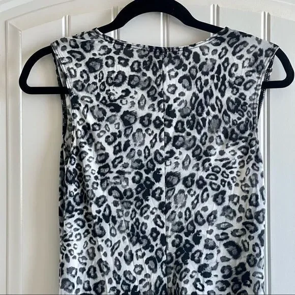 Tiana B. Black & White Sleeveless Animal-Print Maxi Dress; SZ S; NWOT - Picture 6 of 8
